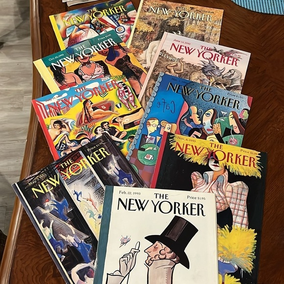 Vintage New Yorker Magazine Covers Only 1994 Set of 44 Artwork Frameable Gifts - Picture 3 of 6